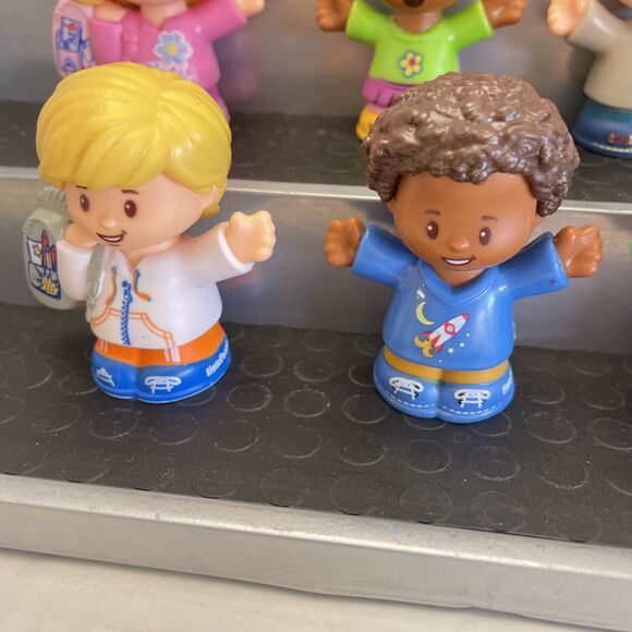 Fisher Price Little People Mixed Figure Lot of 10 School Kids Teacher Bus Driver - Picture 6 of 8